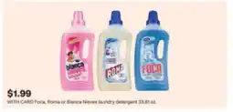 CVS Foca, Roma or Blanca Nieves laundry detergent 33.81 oz offer