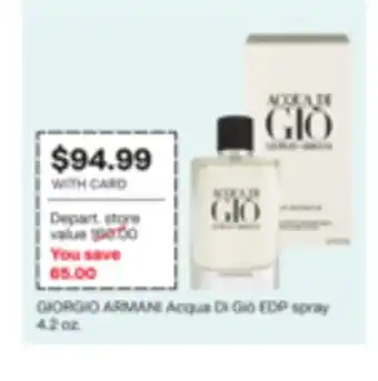 CVS GIORGIO ARMANI Acqua Di Giò EDP spray offer