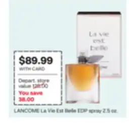 CVS LANCOME La Vie Est Belle EDP spray offer