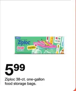 Target Ziploc 38-ct. one-gallon food storage bags offer