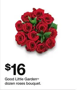 Target Good Little Garden dozen roses bouquet offer