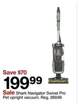 Target Shark Navigator Swivel Pro Pet upright vacuum offer