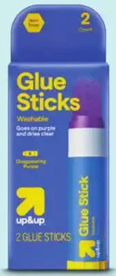 Target up&up 2-ct. purple glue sticks offer