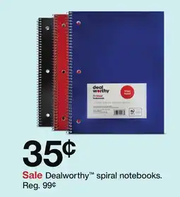 Target Dealworthy spiral notebooks offer