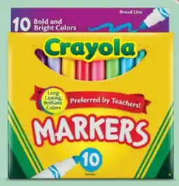 Target Crayola 10-ct. broadline markers offer