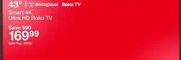 Target 43 Smart 4K Ultra HD Roku TV offer
