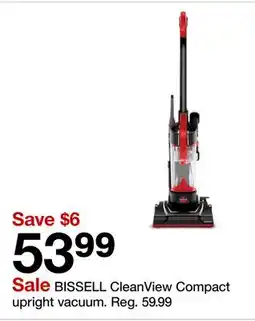 Target BISSELL CleanView Compact upright vacuum offer