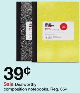 Target Dealworthy composition notebooks offer