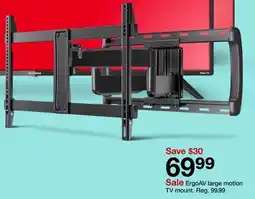 Target ErgoAV large motion TV mount offer