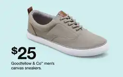 Target Goodfellow & Co men's canvas sneakers offer