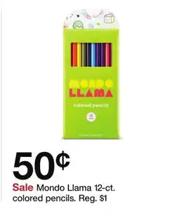 Target Mondo Llama 12-ct. colored pencils offer