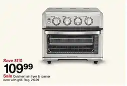 Target Cuisinart air fryer & toaster oven with grill offer