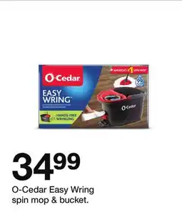 Target O-Cedar Easy Wring spin mop & bucket offer