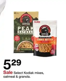 Target Select Kodiak mixes, oatmeal & granola offer