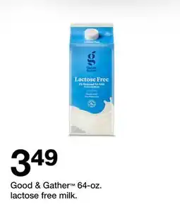 Target Good & Gather 64-oz. lactose free milk offer