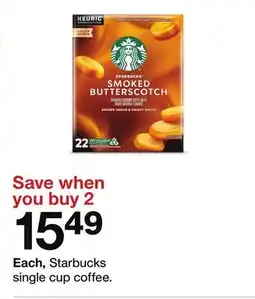 Target Starbucks single cup coffee offer