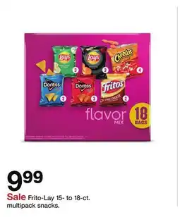 Target Frito-Lay 15-to 18-ct. multipack snacks offer