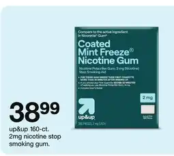Target up&up 160-ct. 2mg nicotine stop smoking gum offer