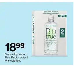 Target Biotrue Hydration Plus 20-ct. contact lens solution offer