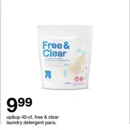 Target up & up 42-ct. free & clear laundry detergent pacs offer