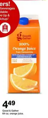 Target Good & Gather 64-oz. orange juice offer
