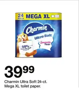 Target Charmin Ultra Soft 24-ct. Mega XL toilet paper offer