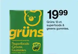 Target Grüns 12-ct. superfoods & greens gummies offer