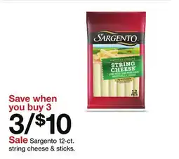 Target Sargento 12-ct. string cheese & sticks offer