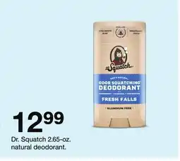 Target Dr. Squatch 2.65-oz. natural deodorant offer