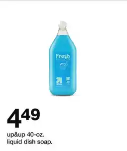 Target up & up 40 - oz. liquid dish soap offer
