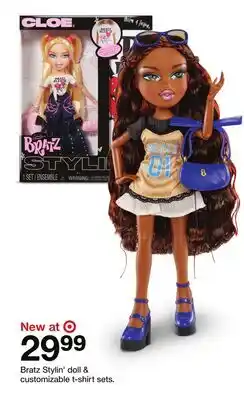 Target Bratz Stylin' doll & customizable t-shirt sets offer