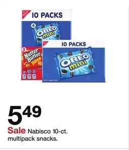 Target Nabisco 10-ct. multipack snacks offer