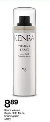 Target Kenra Volume Super Hold 1.5-oz. finishing hair spray offer