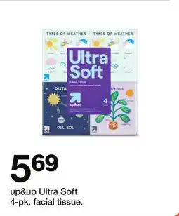 Target up & up Ultra Soft 4-pk. facial tissue offer