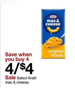 Target Select Kraft mac & cheese offer