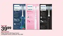 Target Philips Sonicare 4100 Plaque Control rechargeable electric toothbrush offer