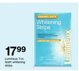 Target Lumineux 7-ct. teeth whitening strips offer