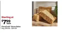 Michaels FloraCraft Straw Bales offer
