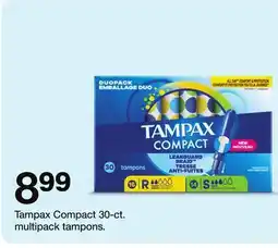 Target Tampax Compact 30-ct. multipack tampons offer