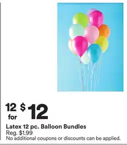 Michaels Latex 12 pc. Balloon Bundles offer