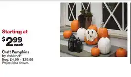 Michaels Craft Pumpkins by Ashland offer