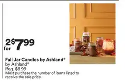 Michaels Fall Jar Candles by Ashland offer