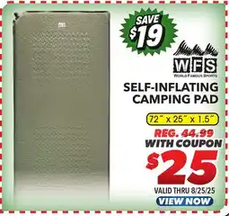 Big 5 World Famous Sports Self-Inflating Sleeping Pad offer