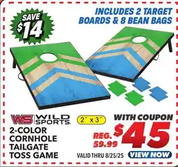 Big 5 Wild Sports 2' x 3' Cornhole Set offer