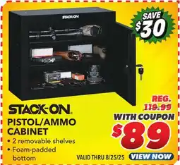 Big 5 Stack-On Steel Pistol/Ammo Cabinet offer