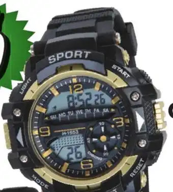 Big 5 Accutime Gold Accented Sport Digital Watch offer