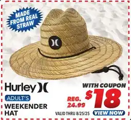 Big 5 Hurley Weekender Straw Hat offer