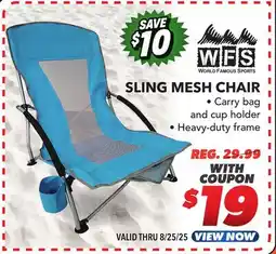 Big 5 American Outback Sling Mesh Chair offer