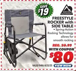 Big 5 GCI Outdoor Freestyle Rocker with Side Table offer