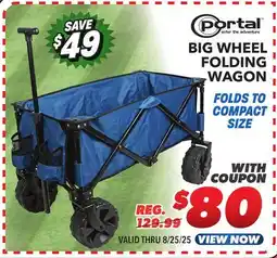 Big 5 Portal Big Wheel Folding Wagon offer